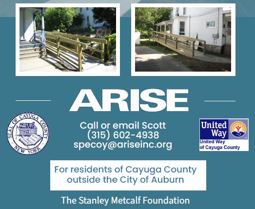 Ramp funding is available in Cayuga County.